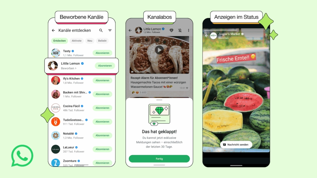 WhatsApp Werbung