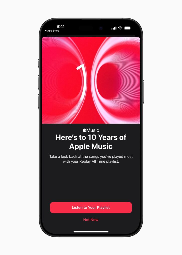 Apple Music 10 years