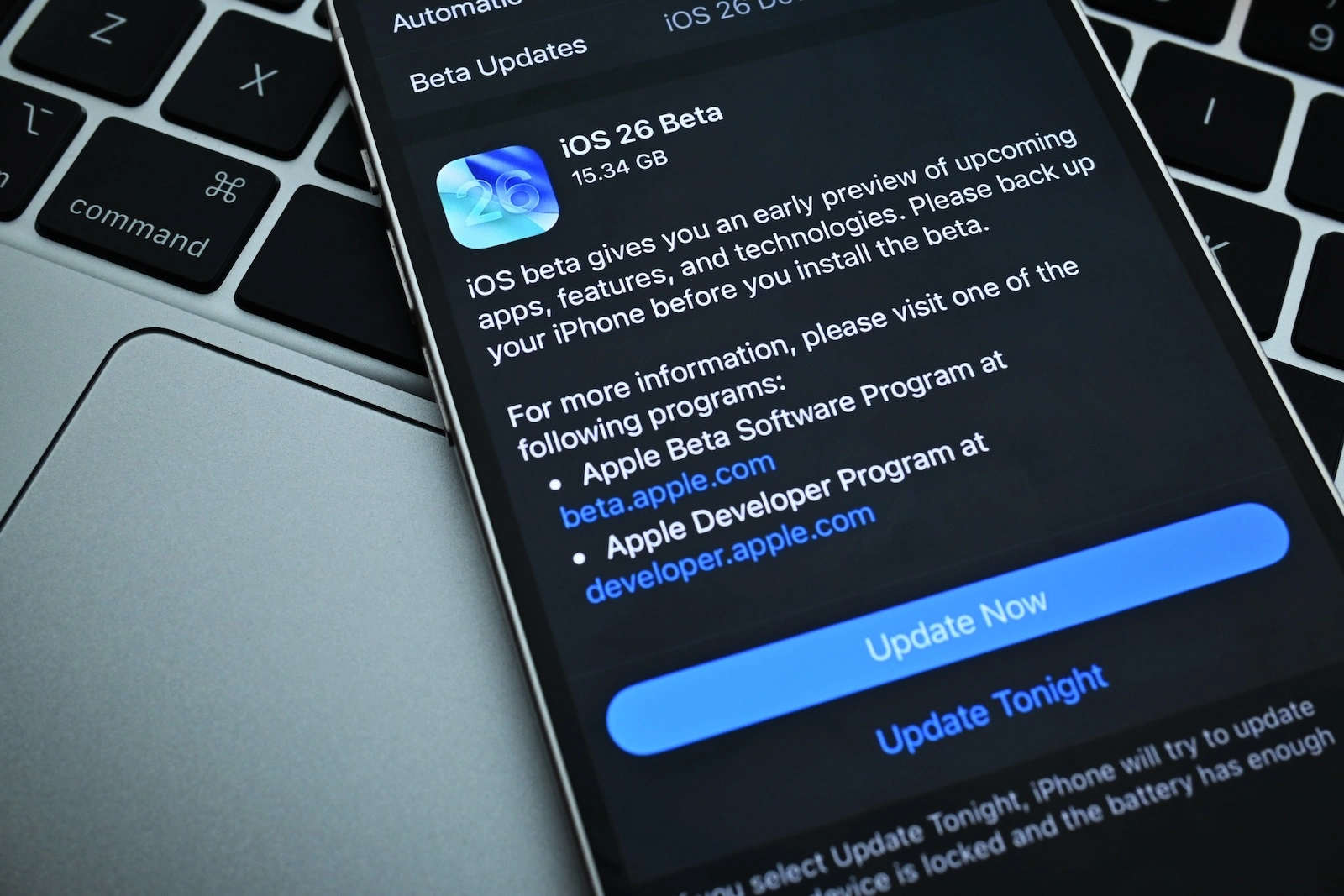 iOS 26 Beta Apple