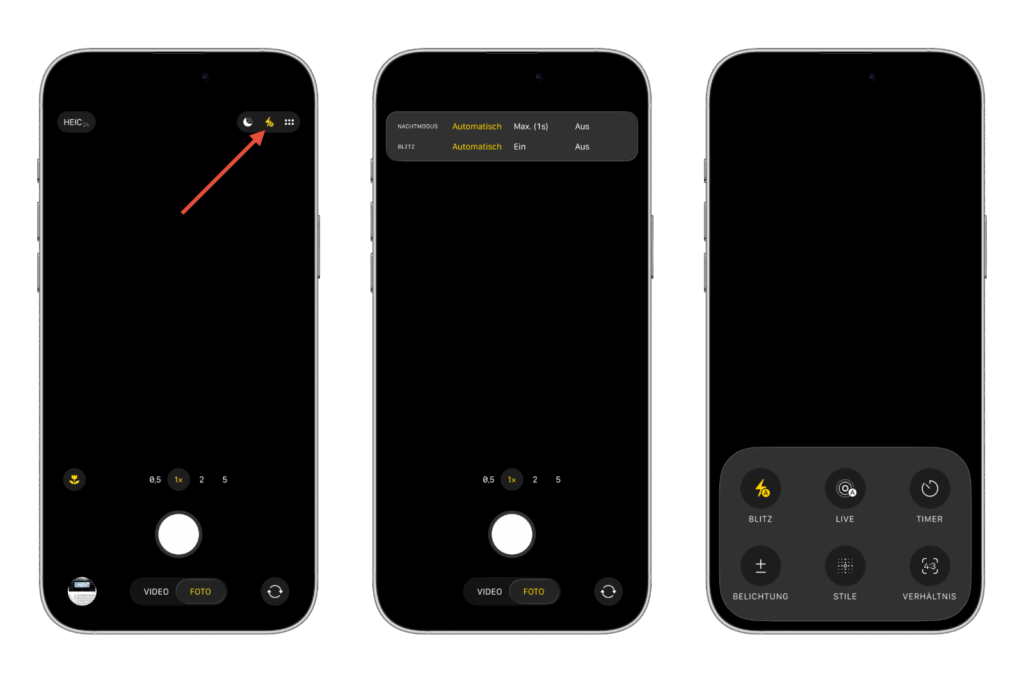 iOS 26 iPhone Kamerablitz