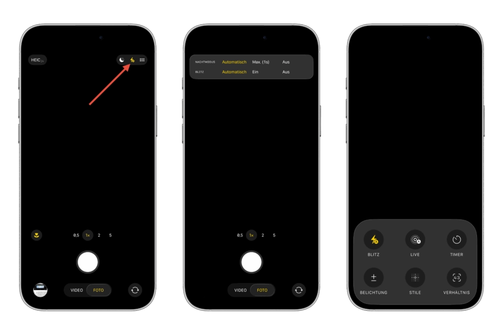 iOS 26 iPhone Kamerablitz