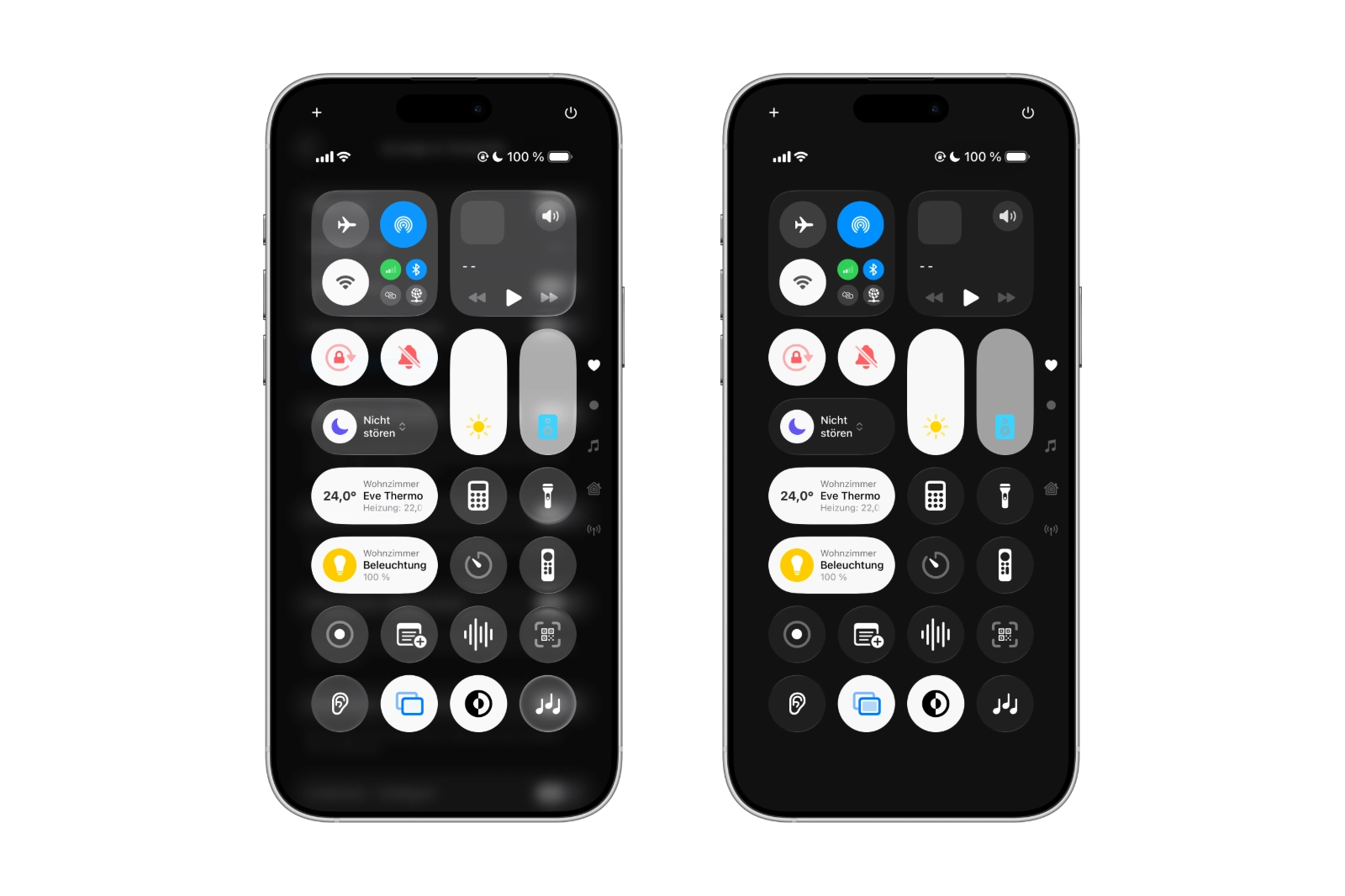 iOS 26 Transparenz reduzieren Light Mode