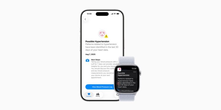 Apple Watch high blood pressure alerts