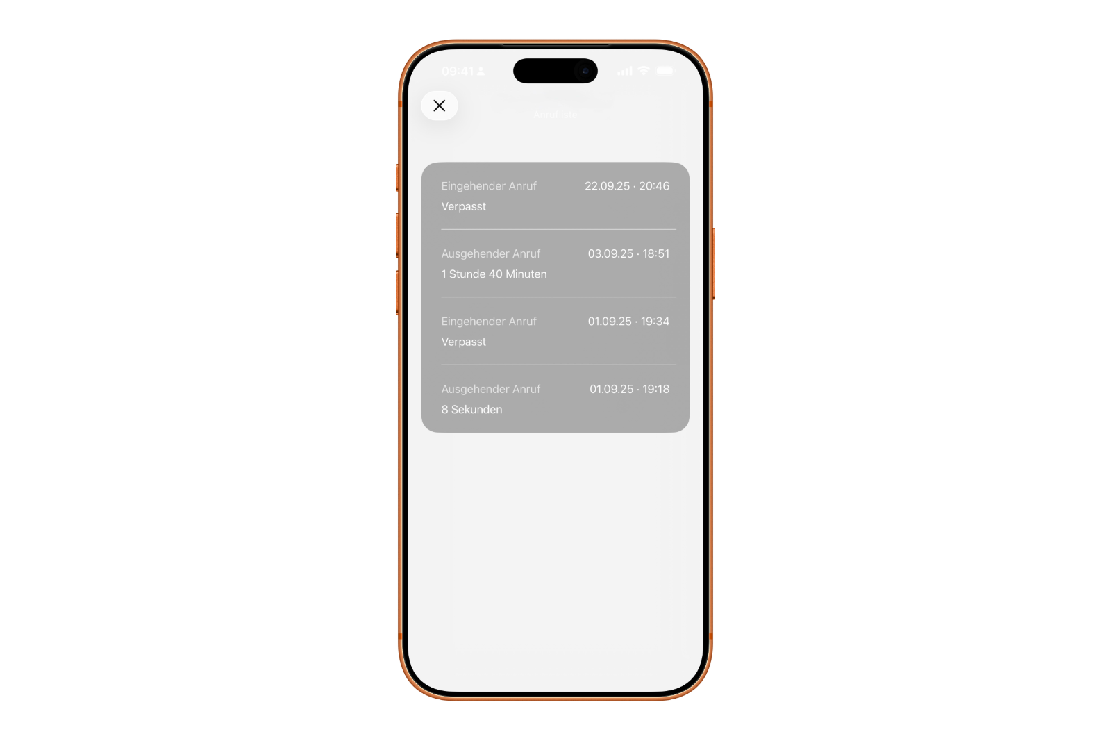 iOS 26 Call History