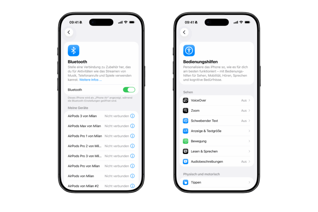 iOS 26.1 Funktionen