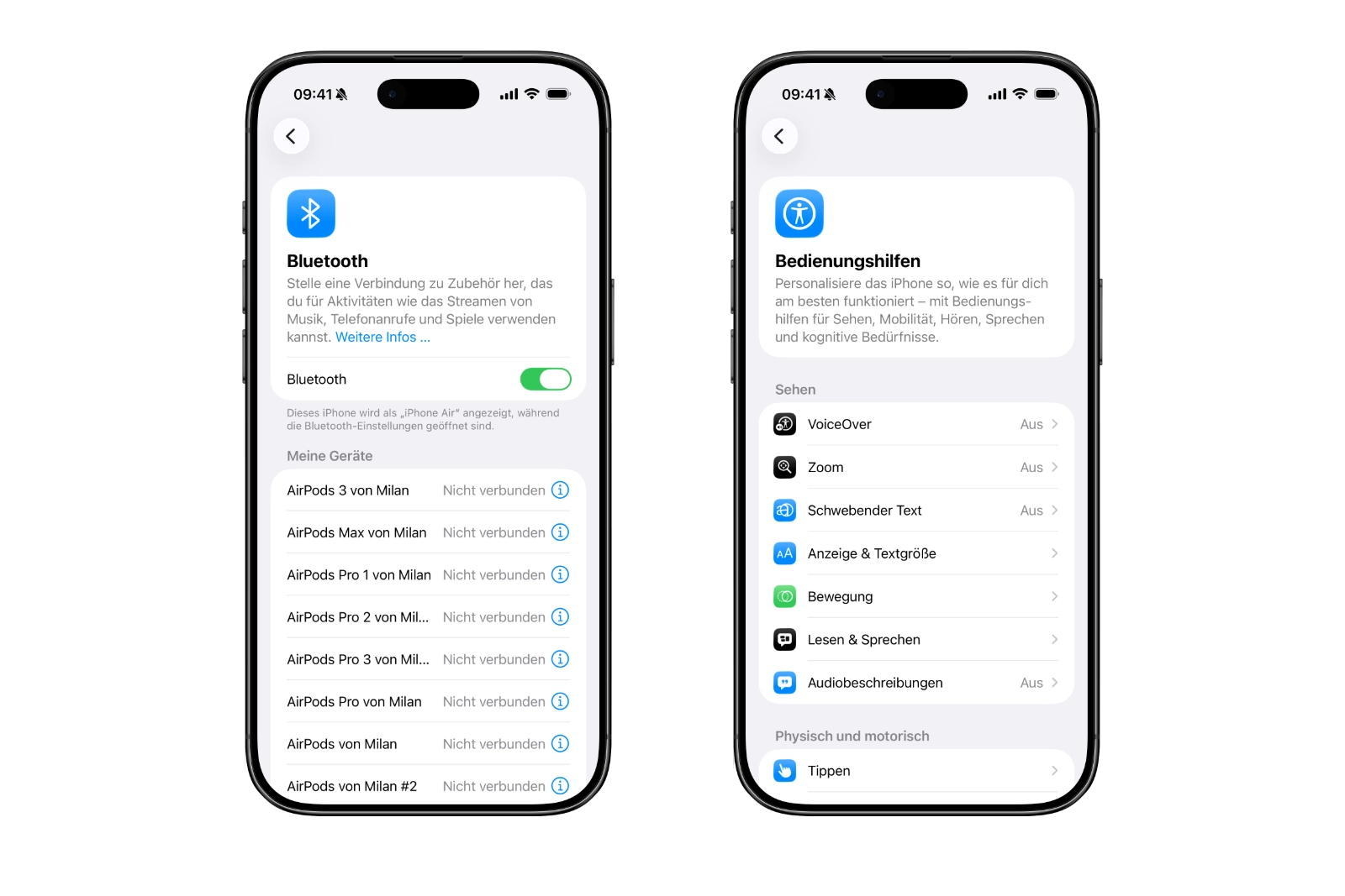 iOS 26.1 Funktionen