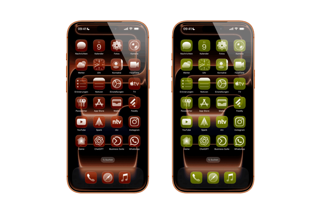 iOS 26: Change the color of app icons to match the MagSafe case