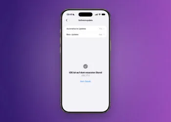 iPhone zeigt in den Einstellungen zum Softwareupdate die installierte Version iOS 27