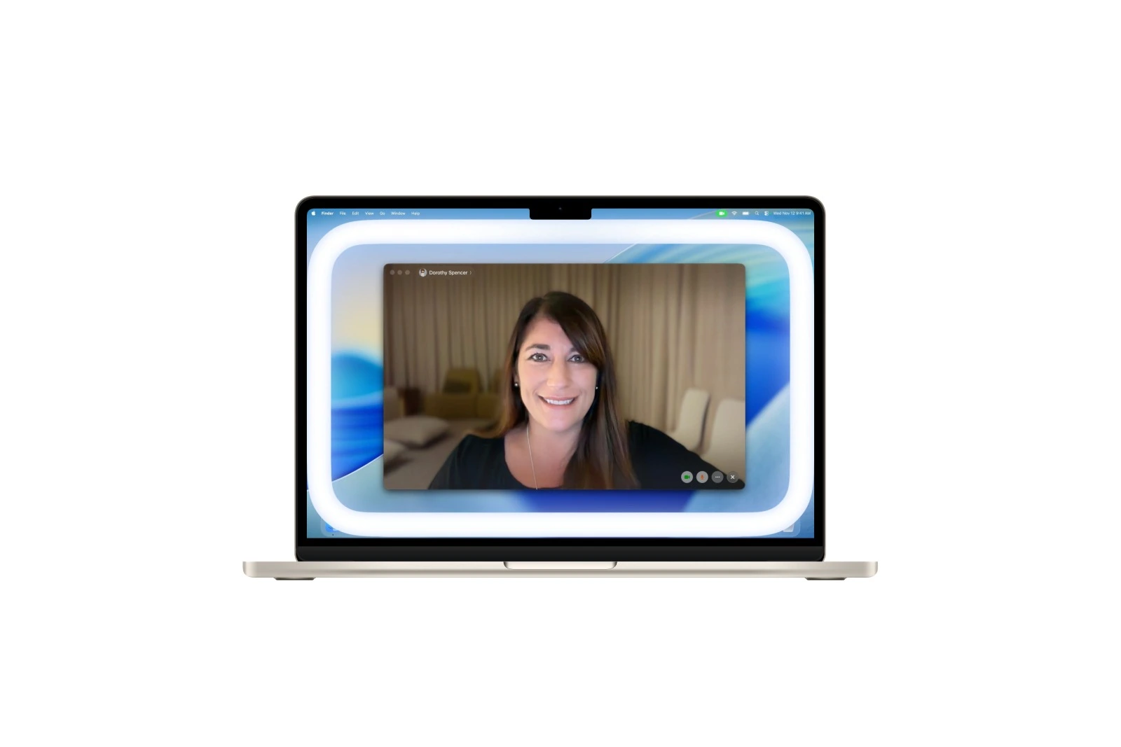 macOS 26.2 FaceTime Edge Light