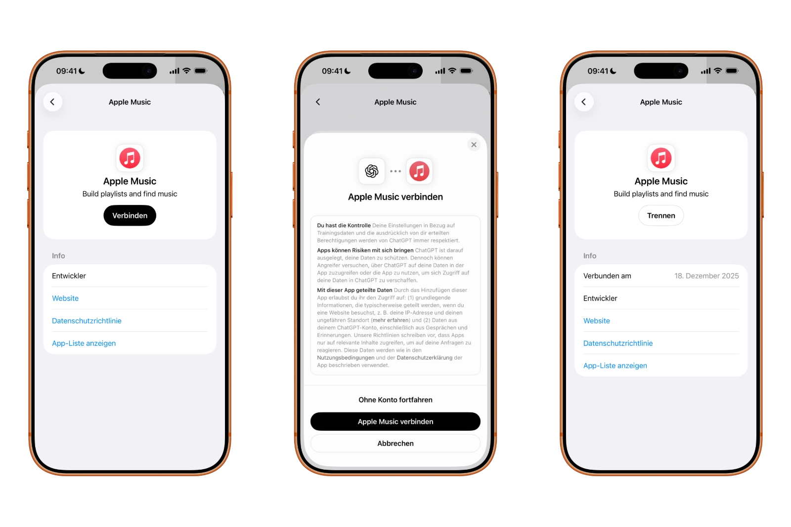 ChatGPT Apple Music Connection