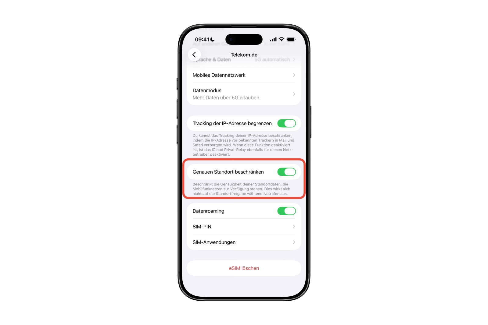 iOS 26.3 Genauen Standort beechränken