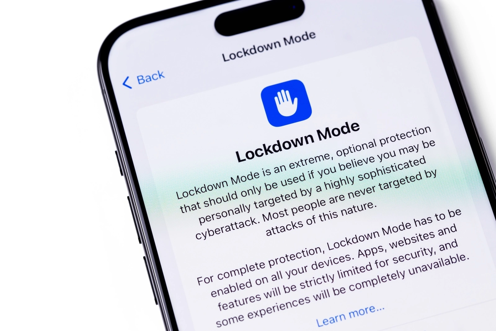 Blockierungsmodus Apple