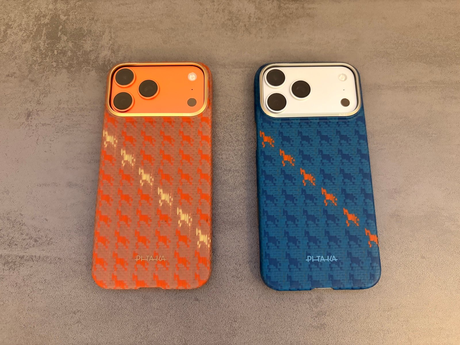 Pitaka iPhone 17 Pro Max Happiness Rides In | Year of the Horse Phone Case Amber and Indigo