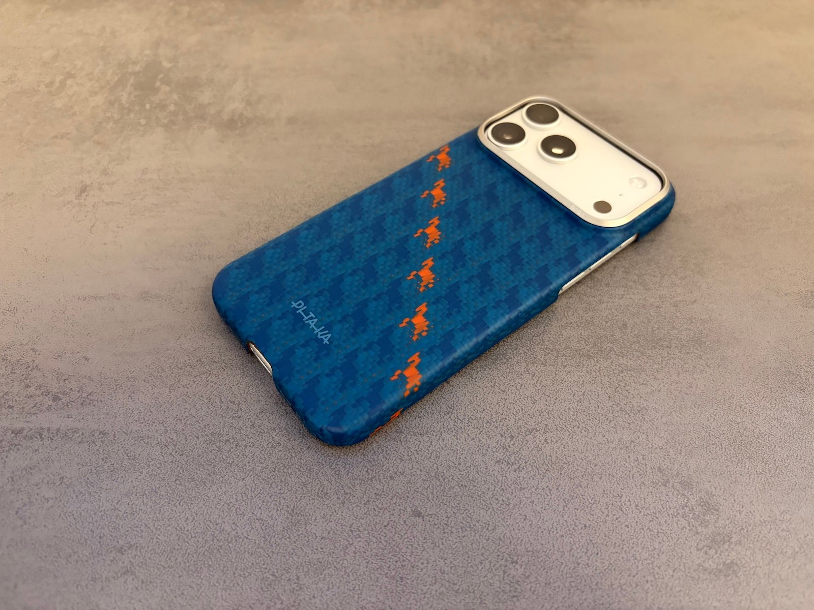 Pitaka iPhone 17 Pro Max Happiness Rides In | Year of the Horse Phone Case Amber and Indigo