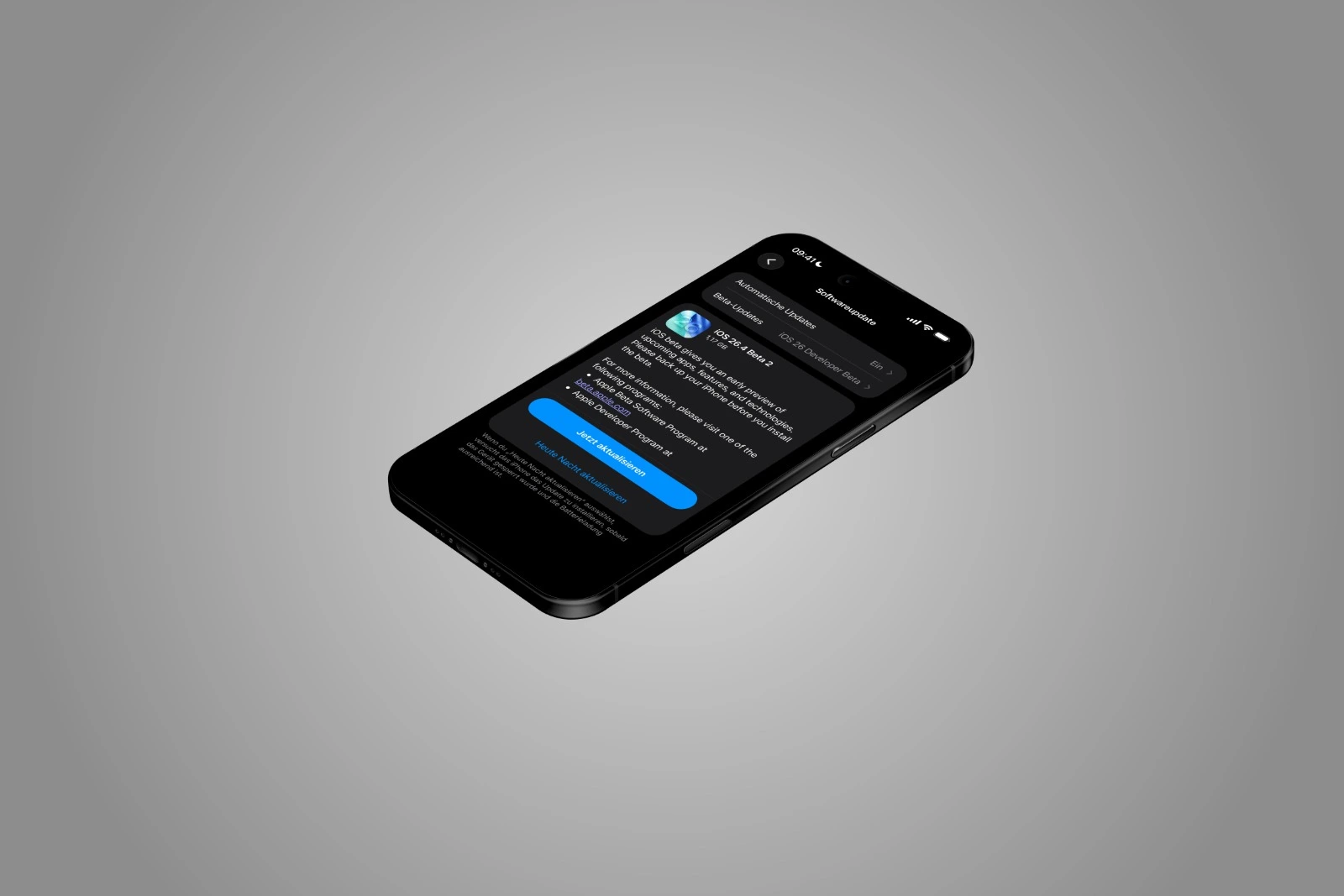 iOS 26.4 Beta 2 Apple