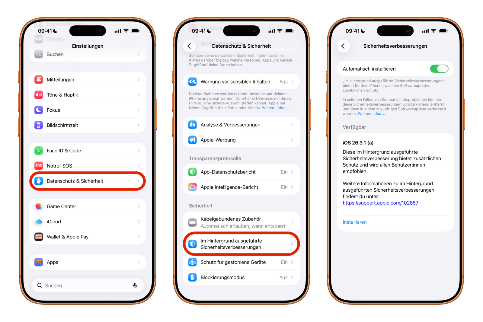 Apple iOS 26.3.1a BSI
