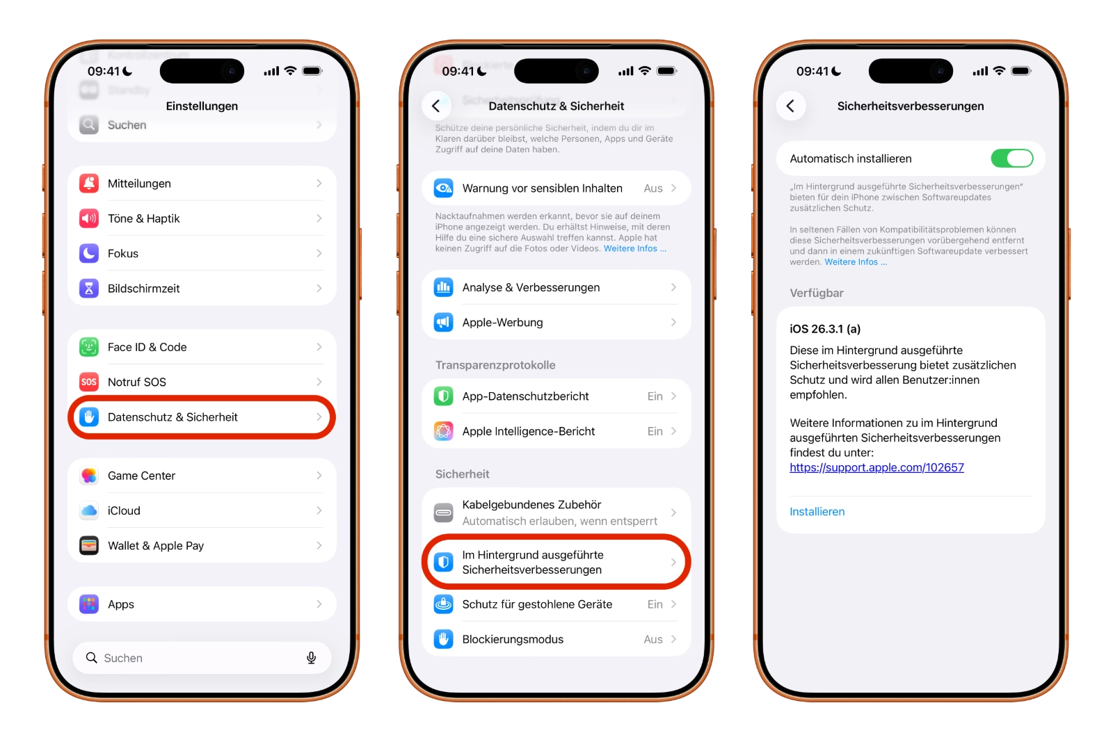 Apple iOS 26.3.1a BSI