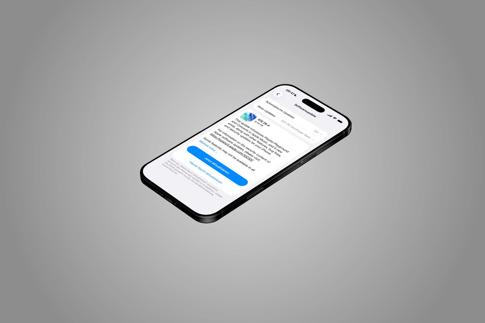 iOS 26.4 RC Apple