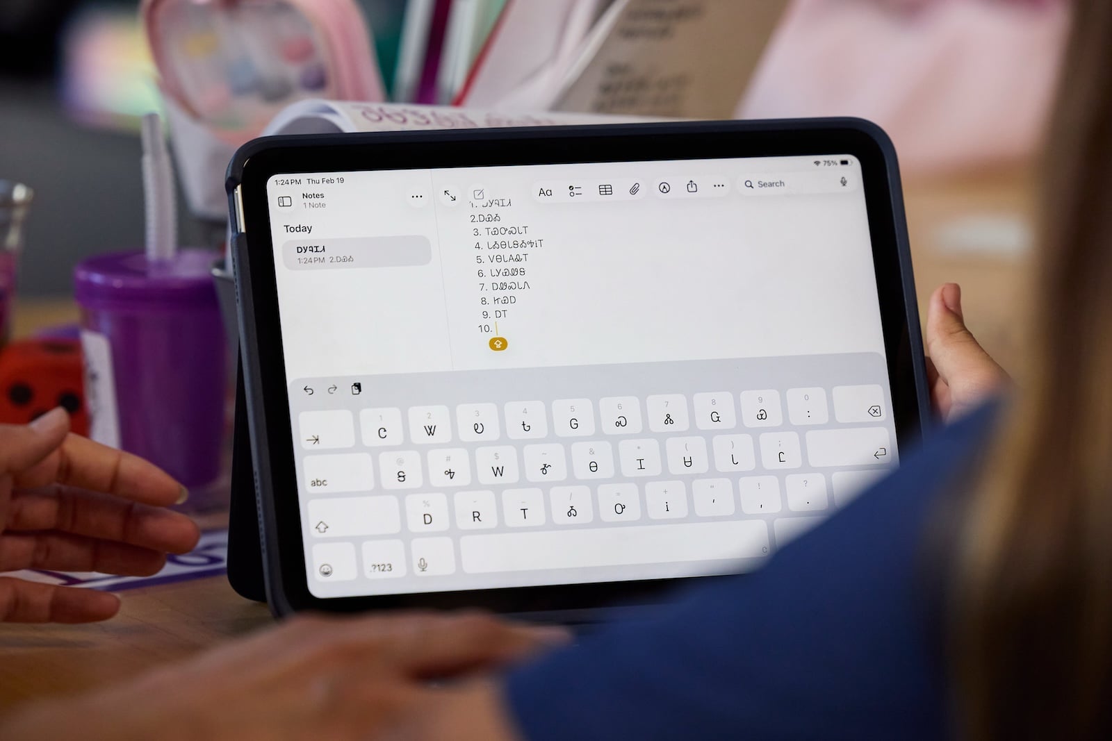 Apple Cherokee Sprache