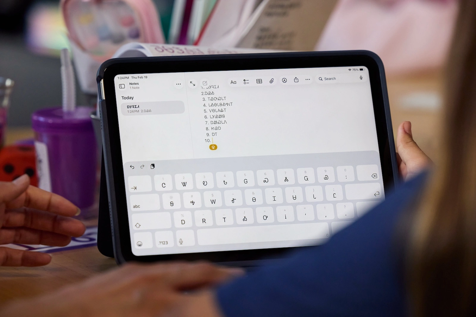 Apple Cherokee Sprache