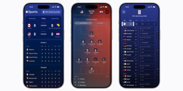 Apple Sports World Cup 2026