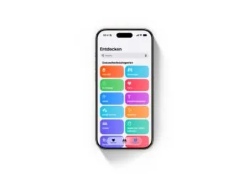 Der neue Entdecken-Bereich der Health-App unter iOS 27 auf einem iPhone Air, hier laufen auch die Bluthochdruckmitteilungen der Apple Watch zusammen
