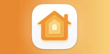 Apple HomePad: Icon der Home-App auf orangefarbenem Farbverlauf