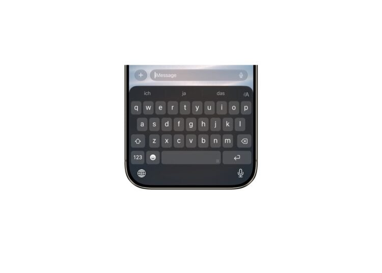 iOS 27 Audio- und Diktat-Symbol ausblenden