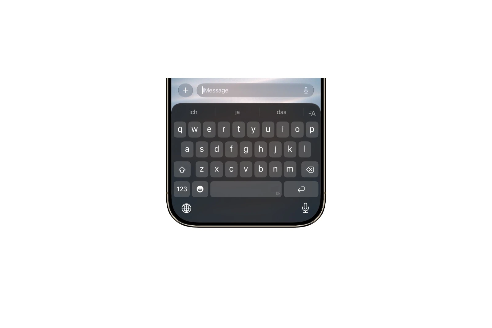 iOS 27 Audio- und Diktat-Symbol ausblenden