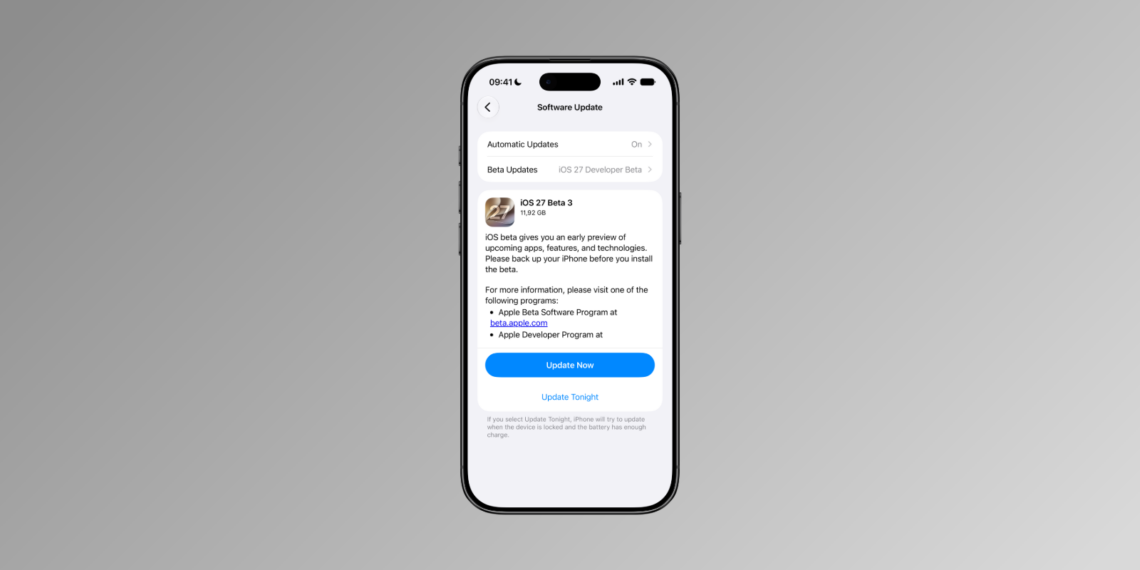 iOS 27 Beta 3: What the third round of testing brings | Apfelpatient