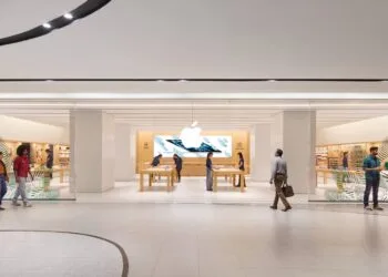 Apple Store Hebbal in Bengaluru, dessen Filialnetz zum wachsenden Apple-Umsatz in Indien beiträgt