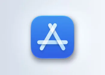 App Store Symbol auf hellem Farbverlauf als Motiv zur App Store Provision auf externe Käufe
