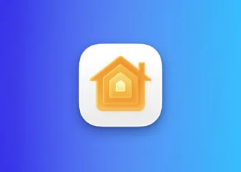 Icon der Home-App auf blauem Farbverlauf als Symbol für den Apple Smart Home Hub