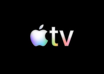 Das Logo des Streamingdienstes Apple TV, der sich um die US-Rechte am Golf-Major The Open bemüht
