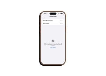 iPhone-Screenshot der Softwareupdate-Ansicht unter Einstellungen und Allgemein, auf dem Gerät läuft iOS 26.6, ein iOS 26.6.1 wird intern getestet