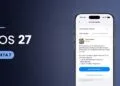 iPhone zeigt die Einstellungen zum Softwareupdate mit iOS 27 Beta 7 und dem Button zum Aktualisieren