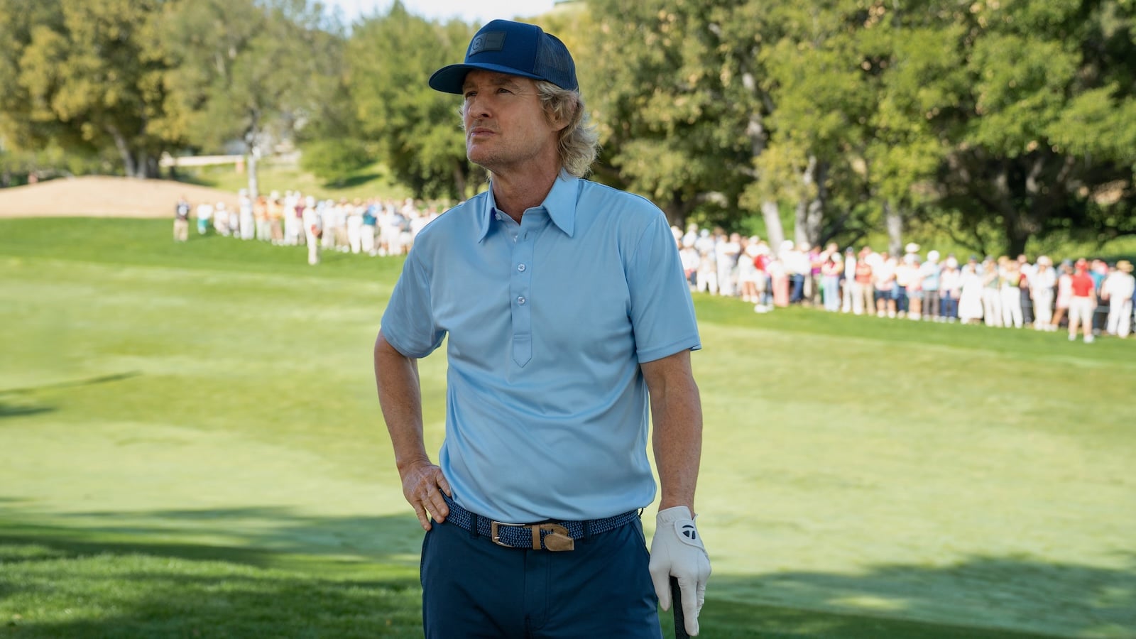 Owen Wilson as Pryce Cahill on the golf course in season two of Stick