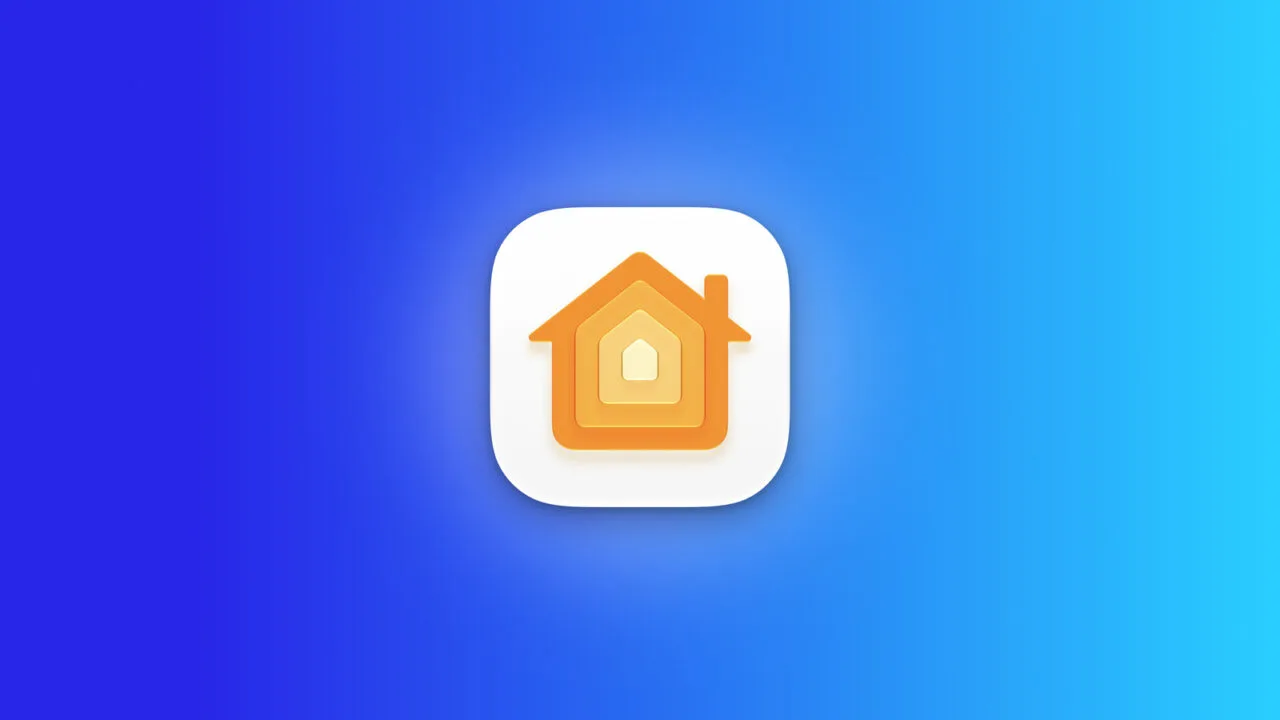 Apple Home Hub: Symbol der Home App auf blauem Farbverlauf