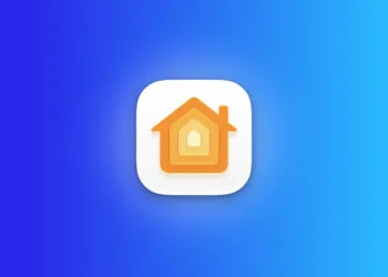 Apple Home Hub: Symbol der Home App auf blauem Farbverlauf