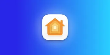 Apple Home Hub: Symbol der Home App auf blauem Farbverlauf