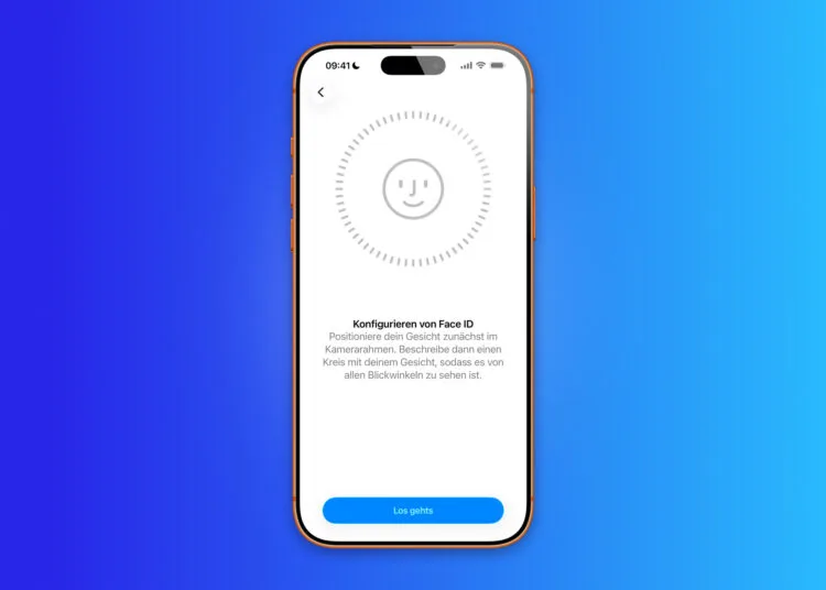 Face ID Klage: iPhone zeigt den Einrichtungsbildschirm von Face ID