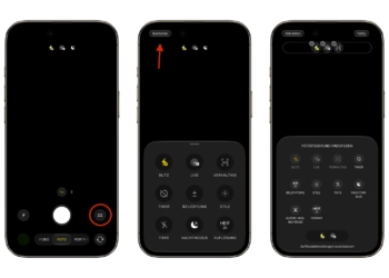 iOS 27 Kamera App anpassbare Steuerung: Auswahlansicht Fotosteuerung hinzufügen mit zehn Steuerelementen