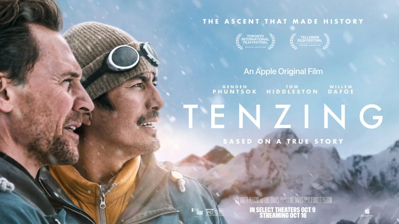 Tenzing Apple TV: Tom Hiddleston und Genden Phuntsok auf dem Key Art zum Everest-Drama