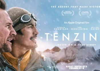 Tenzing Apple TV: Tom Hiddleston und Genden Phuntsok auf dem Key Art zum Everest-Drama