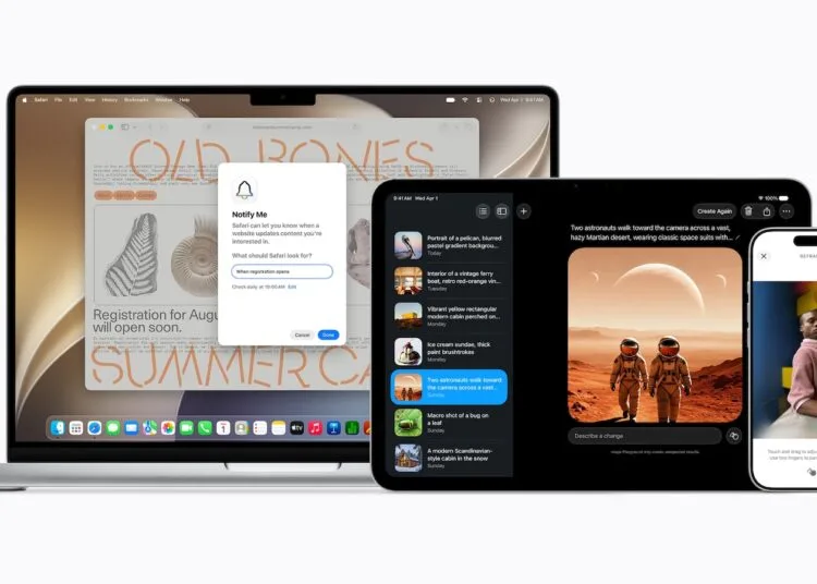 Apple Intelligence China: MacBook Pro, iPad Pro und iPhone mit KI-Funktionen, darunter eine Bilderzeugung auf dem iPad und ein Bildzuschnitt auf dem iPhone