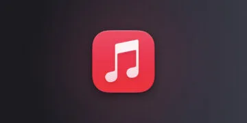 App-Icon von Apple Music auf dunklem Verlauf – Apple Music bekommt ein neues Logo, das in iOS 27.2 auftaucht