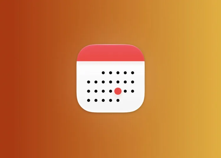 Symbolbild zu Apple Oktober 2026: Kalender-Icon von Apple auf herbstlichem Farbverlauf von Rost zu Gold