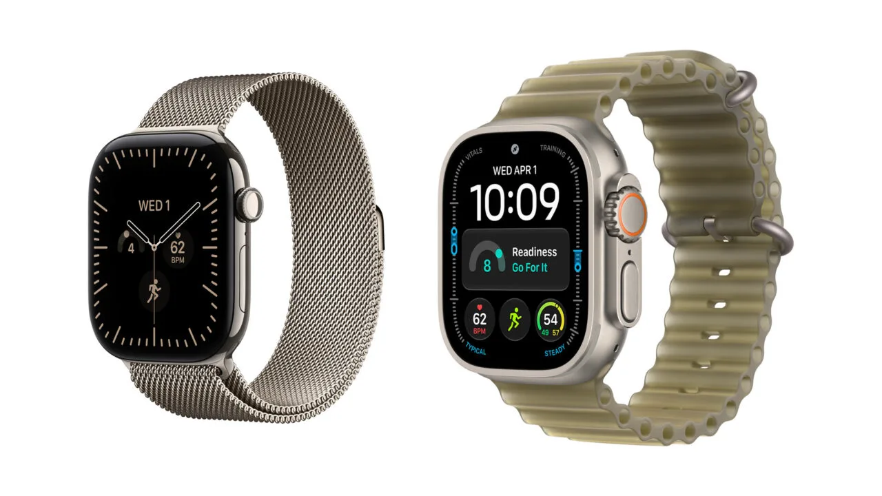 Apple Watch Hautreizungen: Apple Watch Series 12 mit Milanaise neben Apple Watch Ultra 4 mit Ocean Armband