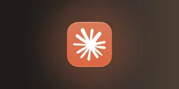 Claude Haiku 5.5: Icon von Claude auf dunklem, warmem Farbverlauf