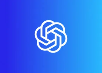 GPT-6 in ChatGPT: Weißes OpenAI-Logo auf blauem Verlauf